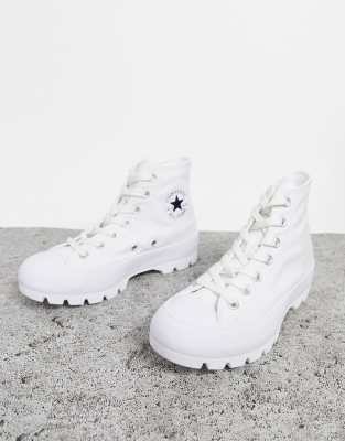 converse blanche grosse semelle
