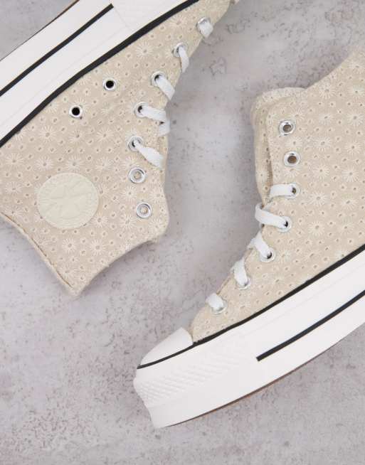 Converse hotsell dentelle plateforme