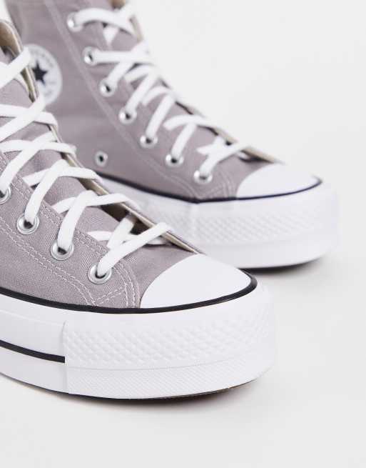 Converse best sale femme grise