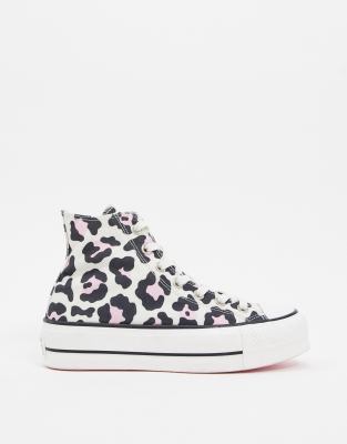 converse rose leopard