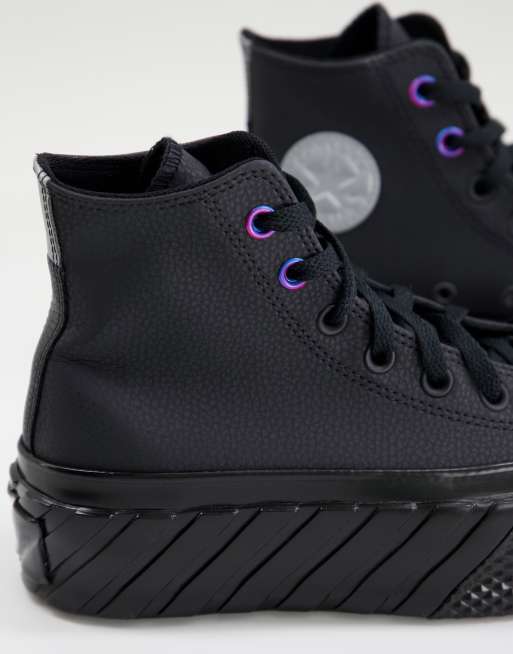 Converse double semelle noir new arrivals