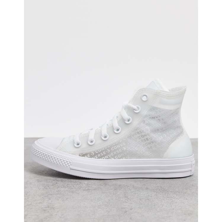 Converse on sale blanche transparente