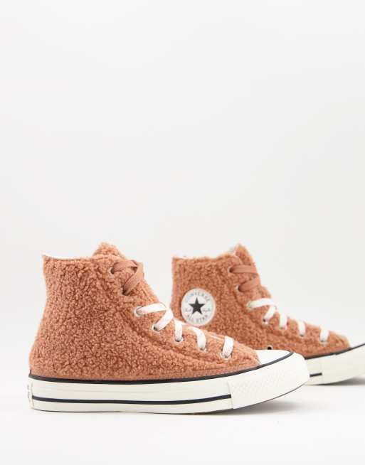 converse cosy club hi borg trainers in black