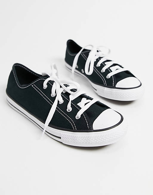 Converse Chuck Taylor Dainty Ox Trainers in Black 