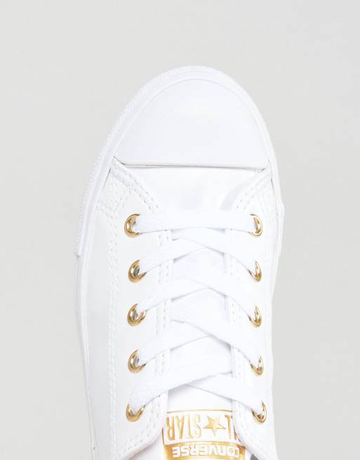 Converse with rose store gold eyelets