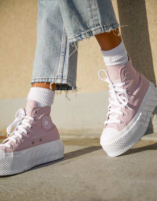 Converse lilla basse hotsell