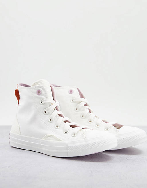 Shoes Trainers/Converse Chuck Taylor future utility comfort trainers in off white 