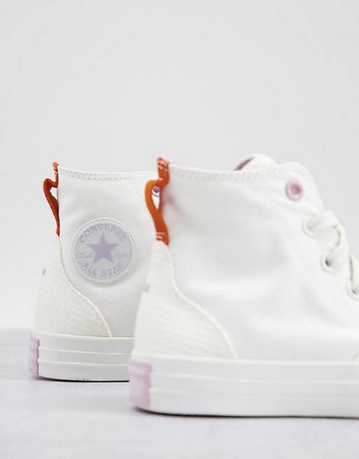 Shoes Trainers/Converse Chuck Taylor future utility comfort trainers in off white 