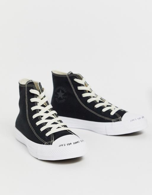 Converse Chuck Taylor - Hi All Star Renew - Sneakers in zwart 