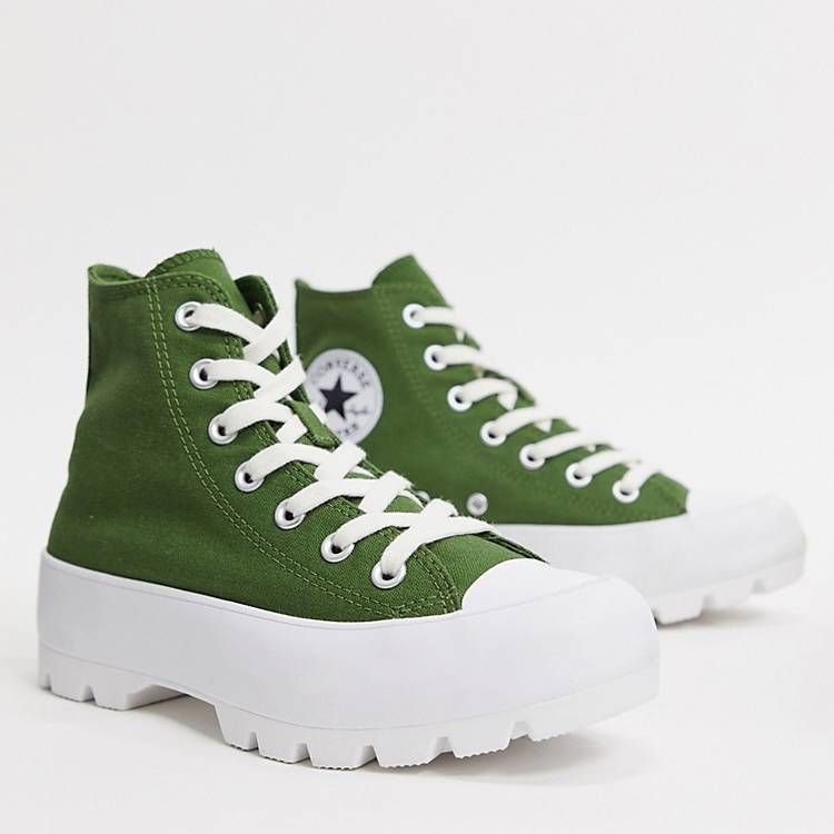 Converse Chuck Taylor Hi Chunky Sole Green sneakers | ASOS