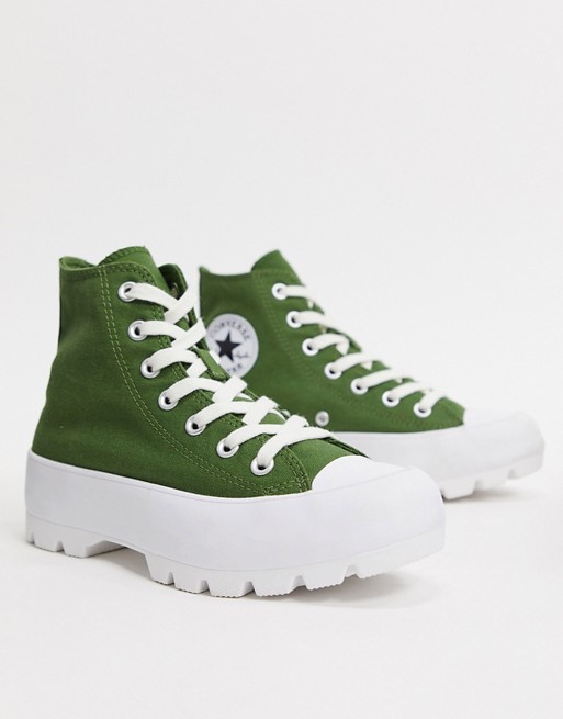Converse Chuck Taylor Hi Chunky Sole Green trainers