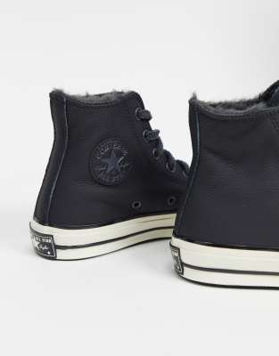 converse femme cuir fourre