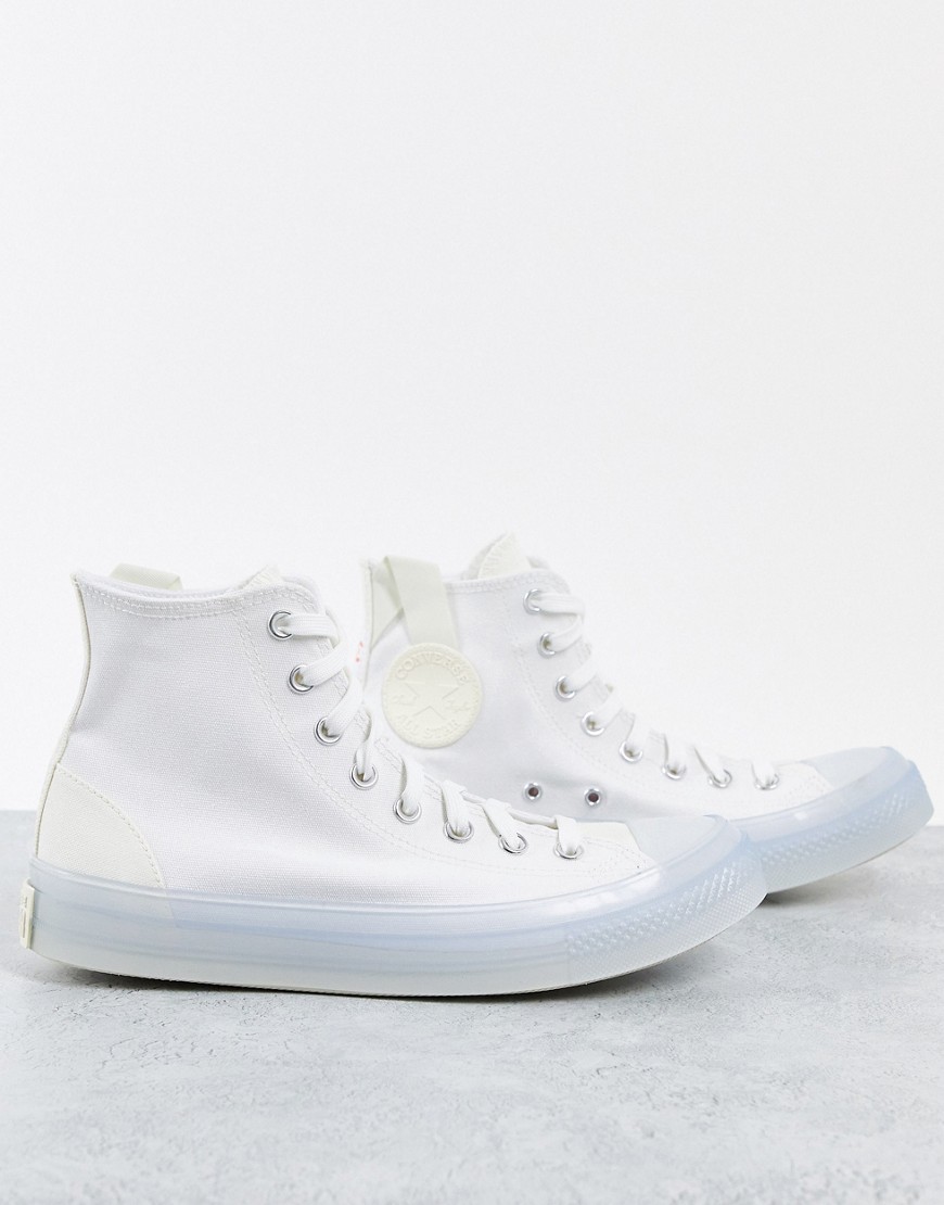 Converse Chuck Taylor - Hi CX Mono - Beige sneakers i utility-kanvas med stretch-Hvid