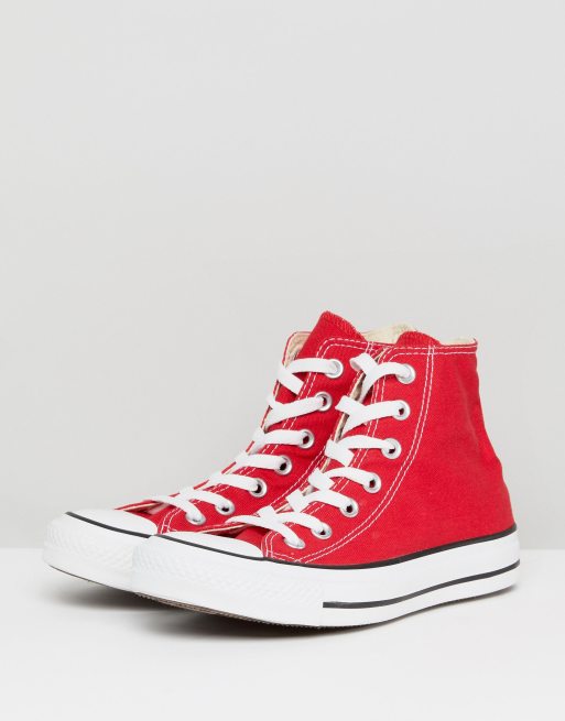 Converse – Chuck Taylor Hi – Czerwone buty sportowe do kostki, 2 z 4