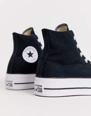 converse lift high black