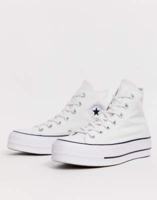 converse tacco interno bianche