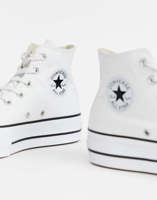 converse chuck taylor platform blanche