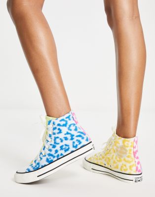 chuck taylor leopard sneakers