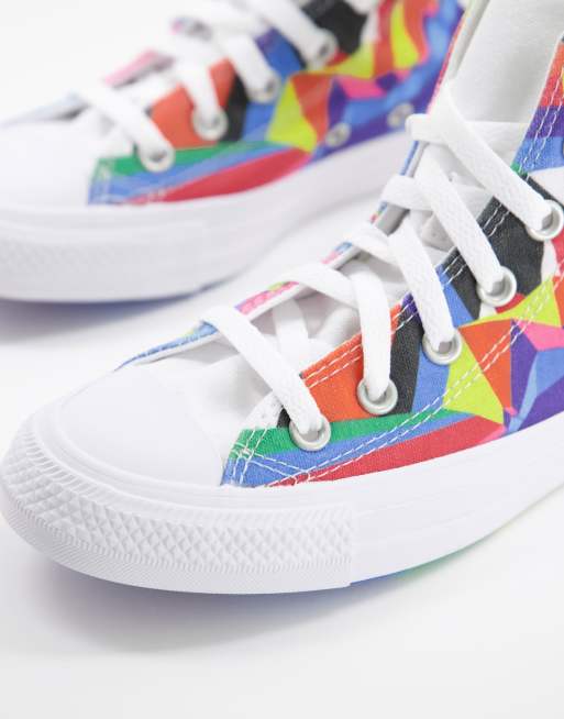 Gay pride chuck taylors discount