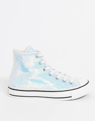 مميز ذوبان بانزاي sequin converse high 