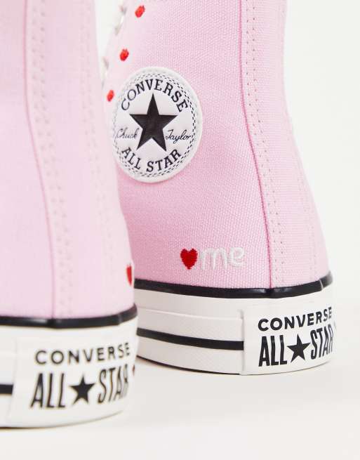 Converse alte 2025 rosa chiaro