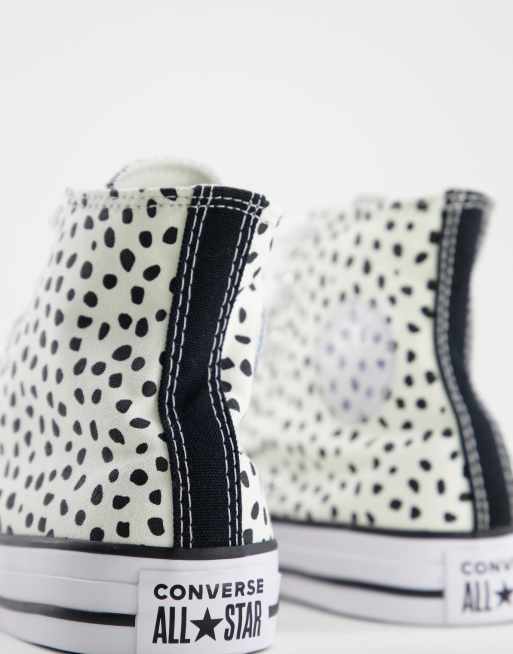 Gray polka hot sale dot converse