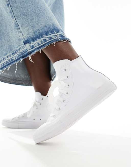 Converse Chuck Taylor hi sneakers in triple white