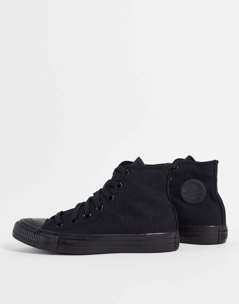 Converse - Chuck Taylor Hi - Sorte og hvide sneakers - view 1