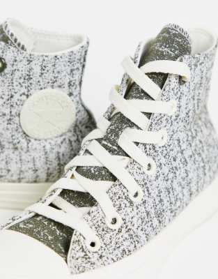 silver high top converse
