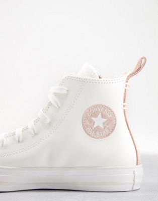 converse leather off white