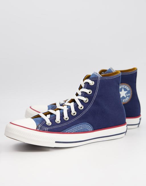 Converse Chuck Taylor Hi trainers in denim