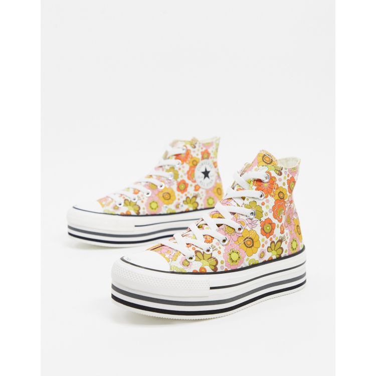 Converse best sale plataforma flores