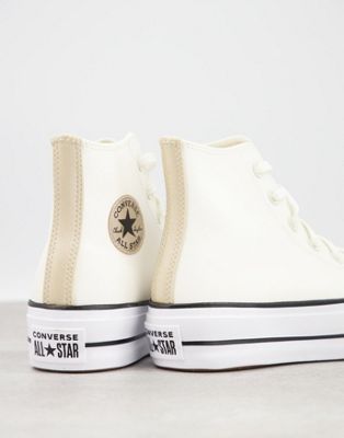 converse white leather lift