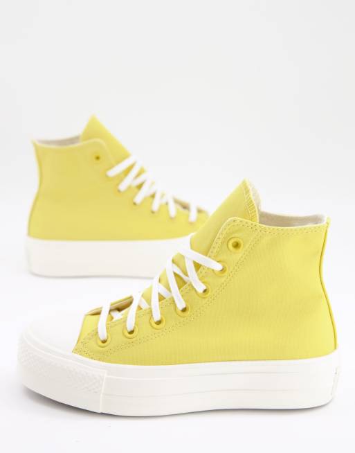 Converse cheap montant jaune