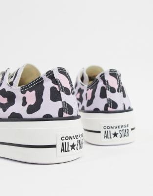 converse languette leopard