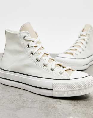 converse blanc cassé femme