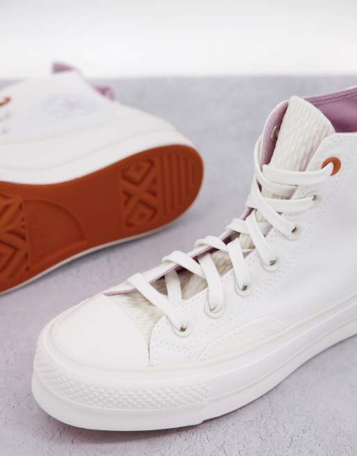 converse chuck taylor future utility comfort trainers in off white