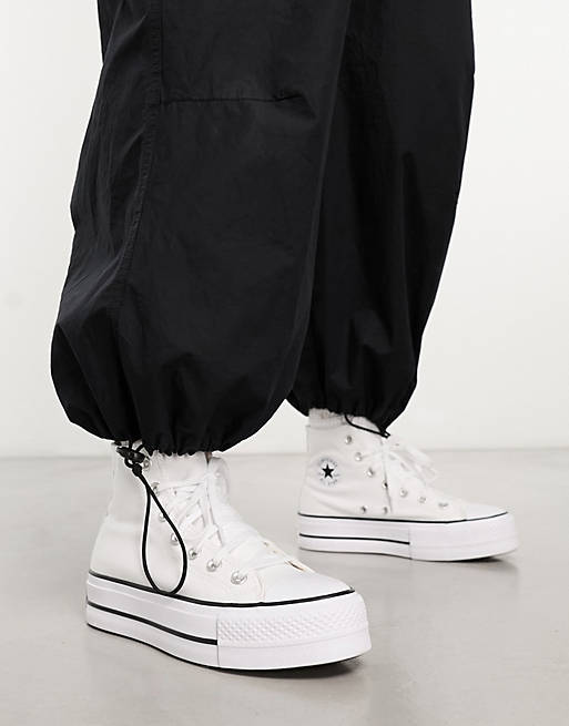 Converse Chuck Taylor - Lift Hi - Hoge sneakers met plateauzool in wit