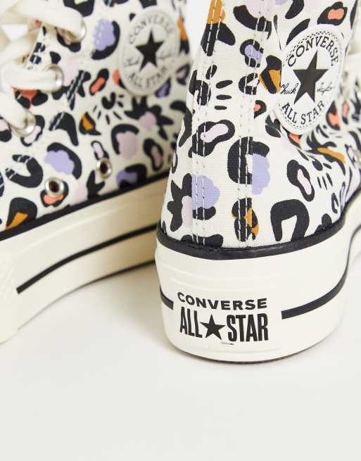 Converse leopard print clearance sneakers