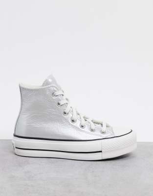 converse lift silver