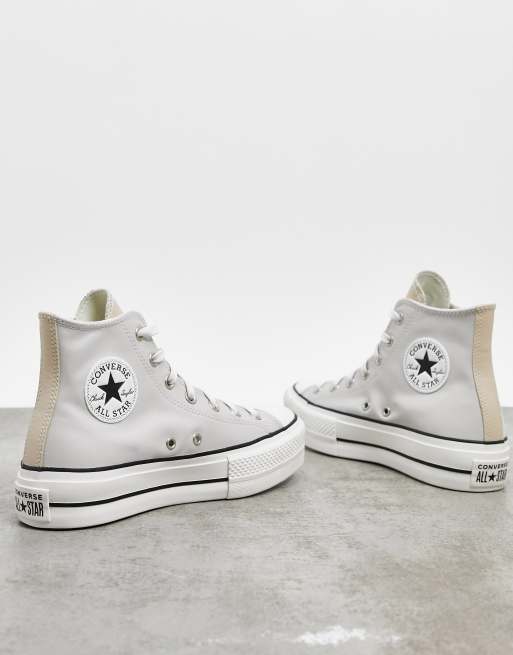 Converse Chuck Taylor Lift hi platform sneakers in off ...