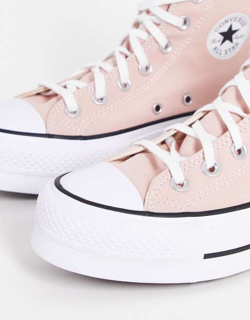 Converse on sale platform pink