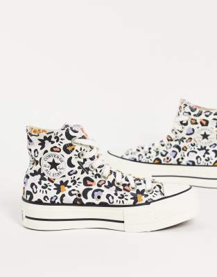 asos leopard print converse