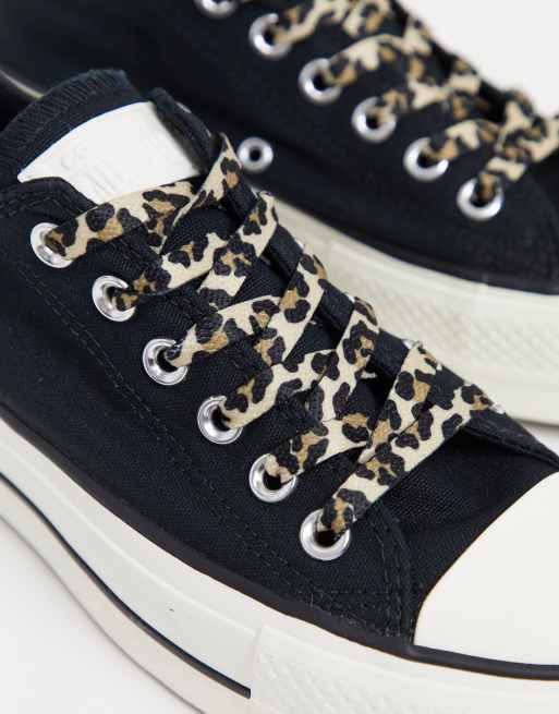 Converse Chuck Taylor Lift Ox Baskets plateforme avec lacets