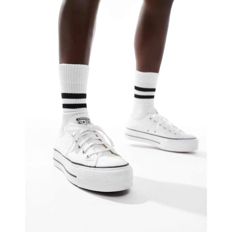 Converse blanche basse outlet promo