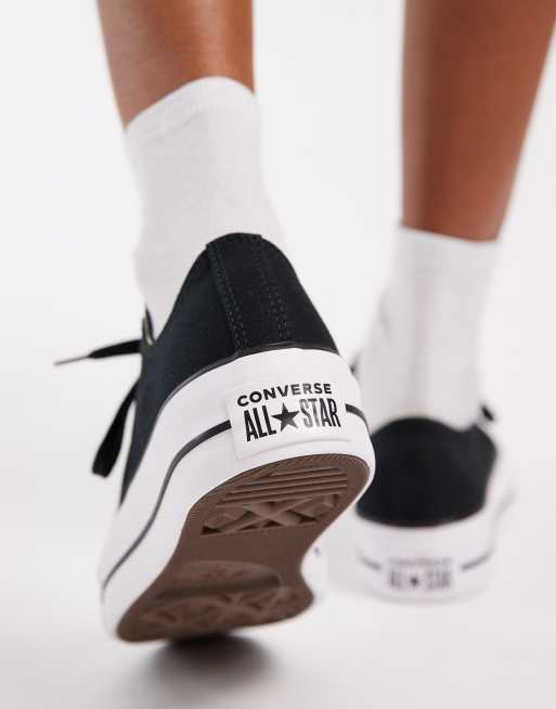 Converse - Chuck Taylor Lift Ox - Plateau-sneakers i sort, 4 af 5