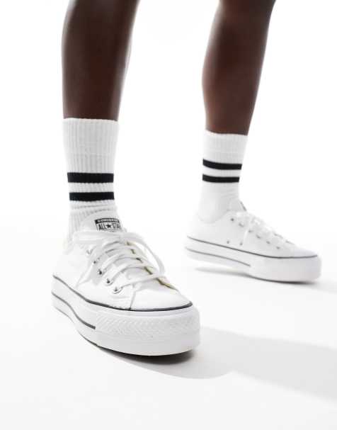 Converse Chuck Taylor - Lift Ox - Sneakers met plateauzool in wit - view 1
