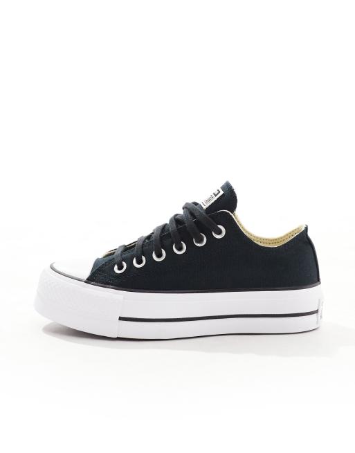 Converse Chuck Taylor Lift Ox Sneakers met plateauzool in zwart ASOS