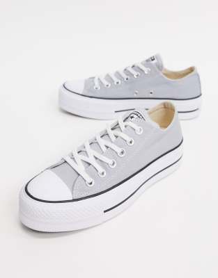 grey converse platform