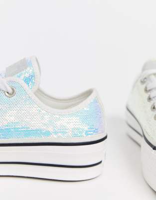 sequin converse white